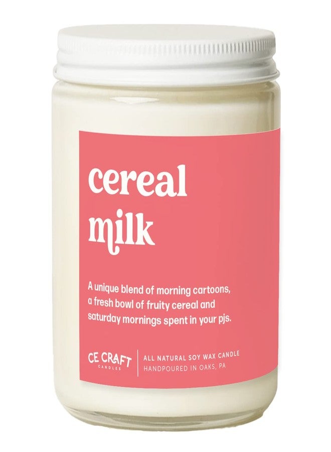 CE Craft Cereal Milk Scented Candle - Fresh, Fruity Cereal Scented Soy Candle, Scented Candles Gifts for Women and Men, Celebration Candle, Birthday Gift for Her, Strong Scented Candle - Image 1